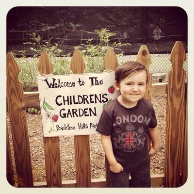 Our London having a blast by the Children's Garden!