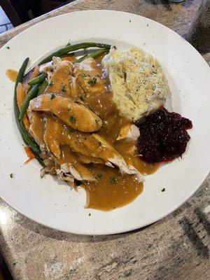 Homemade Thanksgiving Turkey Dinner - Special Off the menu item. Available Tuesdays Only.