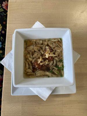 Dumpling soup