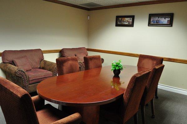 The conference room at Law Offices of G. John Jansen