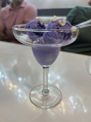 Ube ice cream also sold by the half gallon in the store right next door