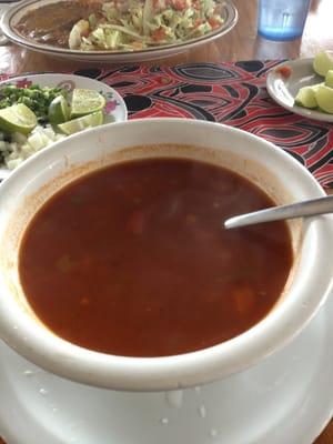 Shrimp octopus soup