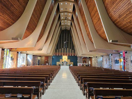 Interior view toward the Altar from the back