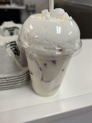 Fresas con crema