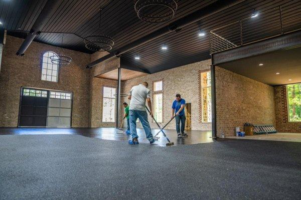 Applying Epoxy Flooring In Atlanta GA