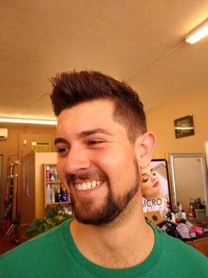 Men's contemporary cut and style