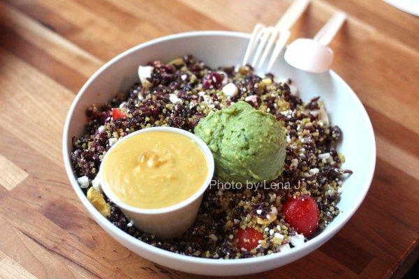 Make Your Own Bowl + Sweet Potato Curry (on the side) + Guacamole ($10.50)