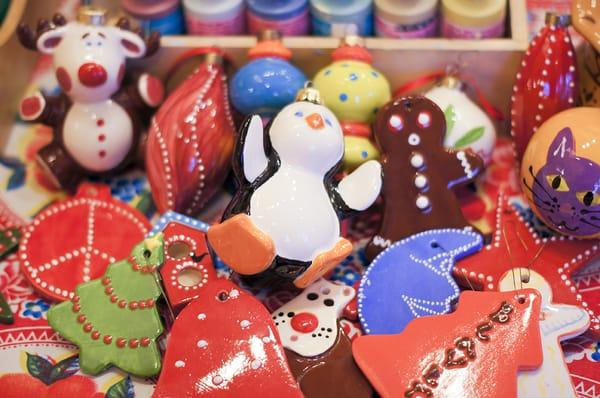 Lots of shapes and colors for your holiday ornaments.