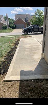 A drive way we poured for a happy customer!