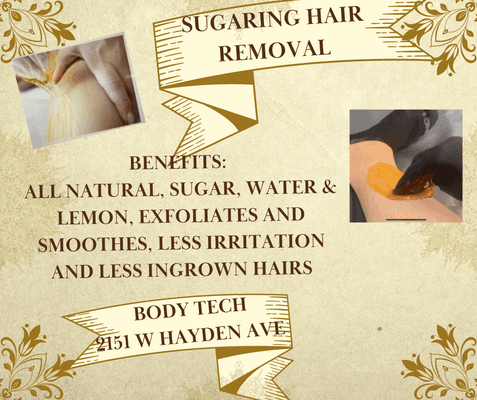 Sugaring & Waxing for all your hair removal needs