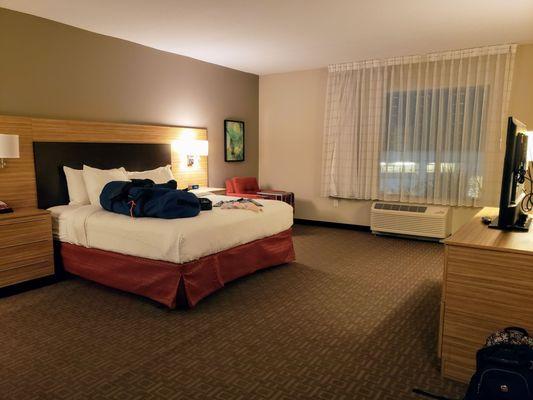 Master Bedroom in Our Suite at TownePlace Suites Theme Parks/Lake Buena Vista