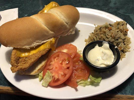 Catfish Po Boy Sandwich