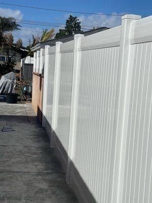 Vinyl fencing