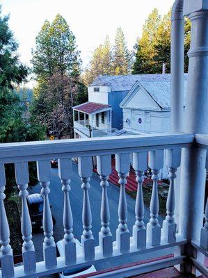 View from this awesome porch swing on the 3rd floor just outside of the game room. I enjoyed my more coffee out here with a cozy blanket.