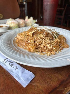 Chicken pad Thai.