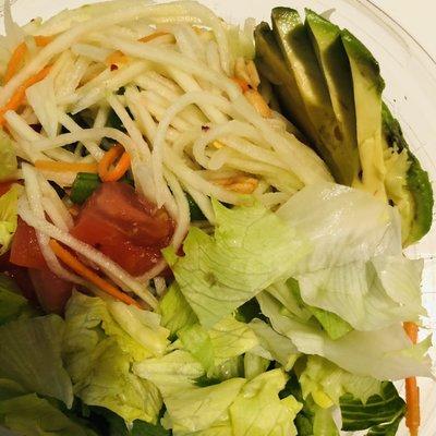 Avocado papaya salad