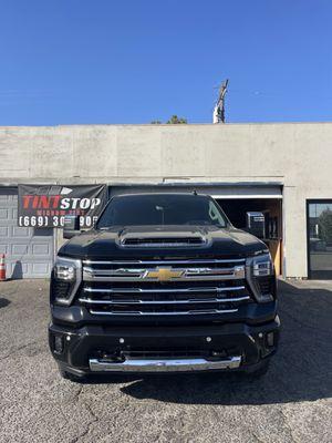 Gloss Black Wrapped Lower Front Bumper