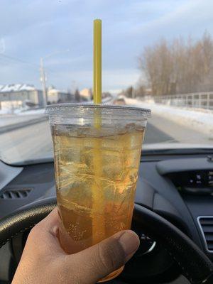 Rose lemon and coconut redbull.