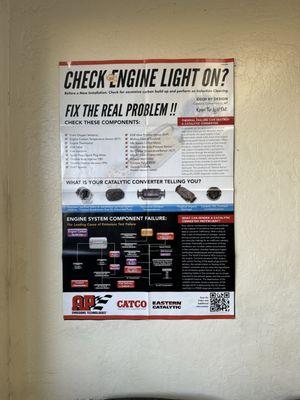 Great Diagram of Check Engine Light Issues and Resolutions!