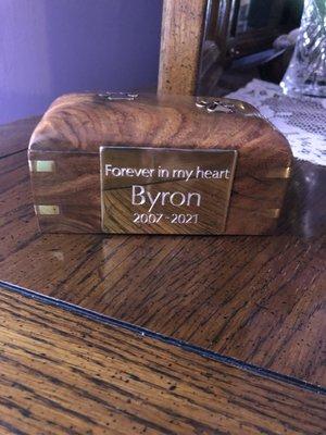 Byron's final resting place.