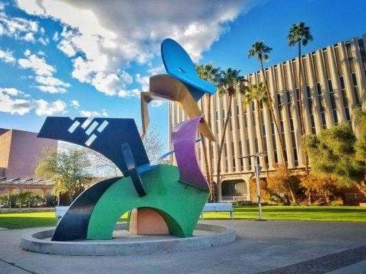 Sculpture on ASU campus