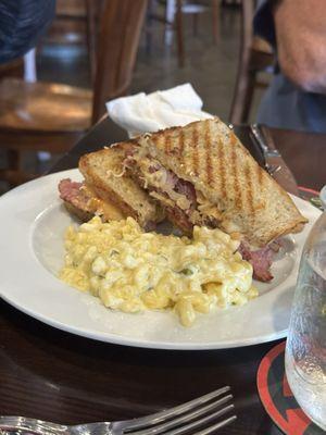 Reuben with Mac and cheese