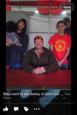 Bobby from lizard lick towing was there