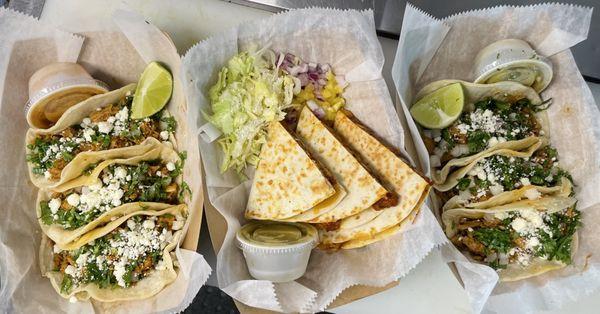 Pollo Loco Tacos & Pork Place Quesadilla