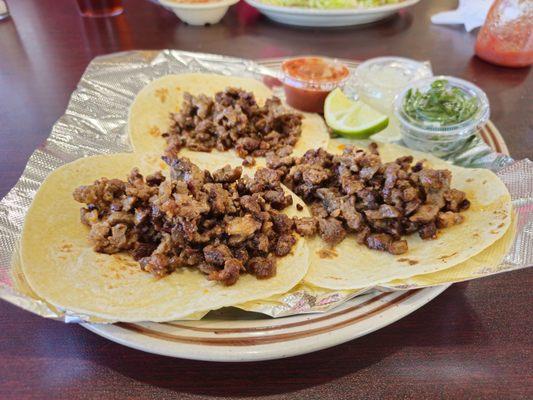 Carne asada tacos