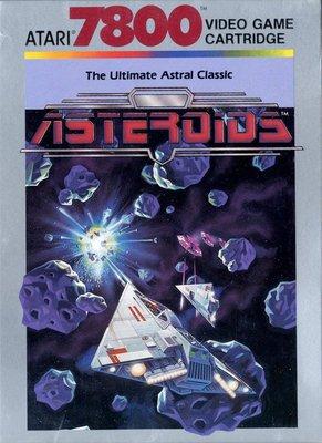 Atari 7800 game Asteroids (1987).