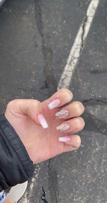 I showed them a picture and did exactly what I asked for! I'm in love with my nails