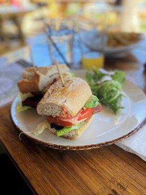 Special sandwich - bacon, lettuce, tomato