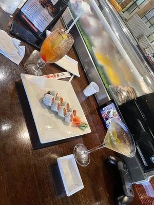 HH spicy tuna, Long Island, dirty martini