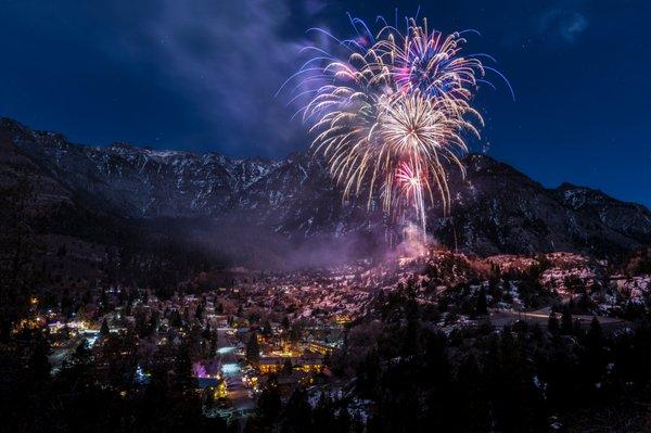 Ouray has fireworks twice a year-the 4th of July-but also New Year's Eve-Nothing is like it!