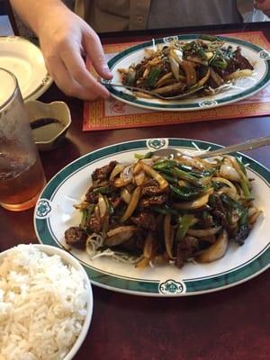 Mongolian Beef. Highly recommended