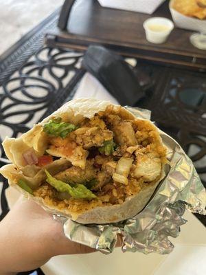 Chicken burrito