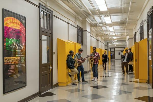 Colorful hallways!