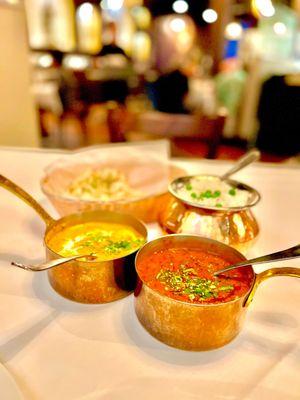 Dal Makhani (V, GF)Malai Kofta * (GF)Garlic Naan