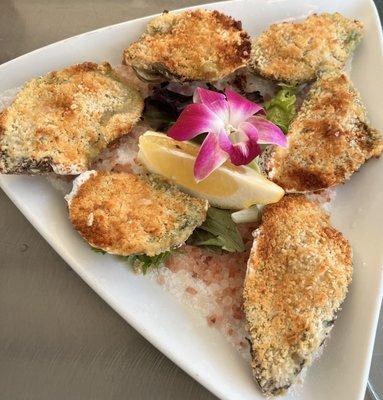 Oysters Rockefeller was truly divine.