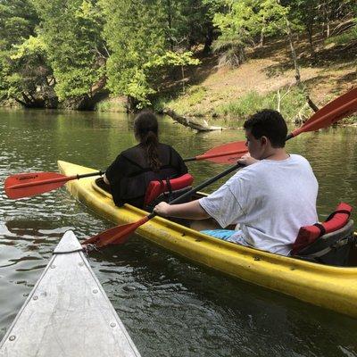 My kids first trip down the river!  Made me so happy!