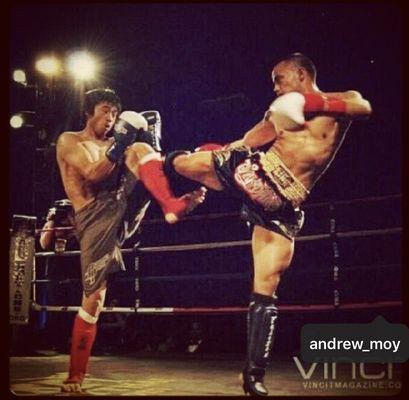 Muay Thai kickboxing