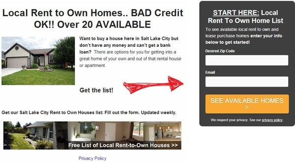 Rent to own homes in Utah