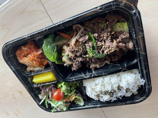 Beef bulgogi bento