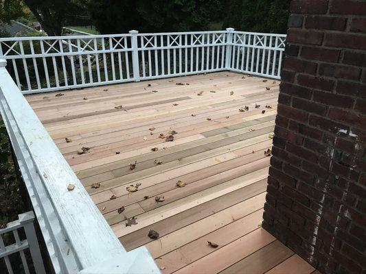 Complete replacement of a deck