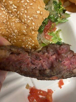 The worst burger. Not only was it undercooked but the meat smelled so bad.