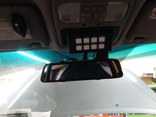 Switch pro custom mount in sunglass cubby.