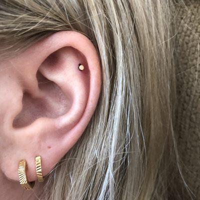 Helix piercing