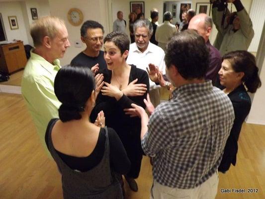 Tango is About the Connection Workshop in San Diego, Gabriela Condrea's 2012 US/Canada Book & Tango Tour. photo: Gabi Fisdel