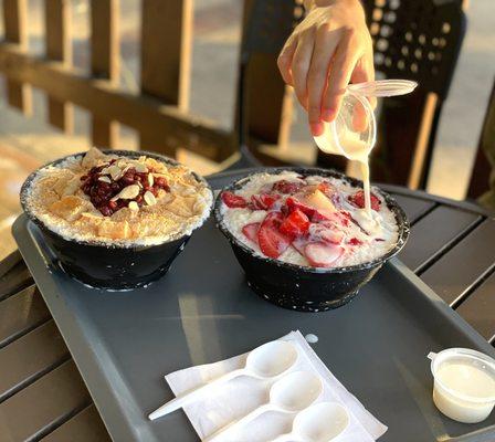 Injeolmi & Strawberry Bingsoo