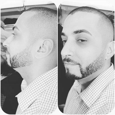 High fade haircut and a fade shave on point